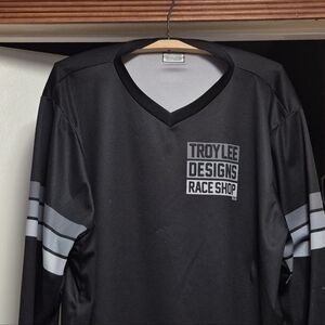 Troy Lee Designs Raceshop Men's Black Motocross Shirt